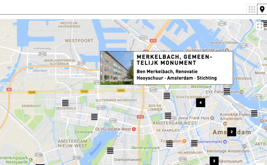 Uitbreiding website Architectuurplaquette, Merkelbach