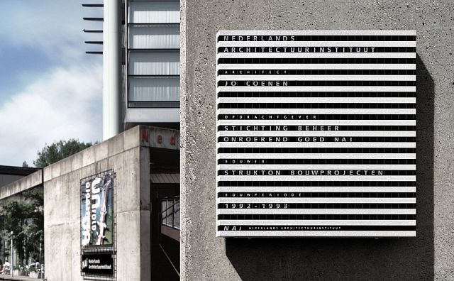 Plaquette NAi-gebouw