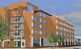 Winkelcentrum met 103 appartementen Dorrestein