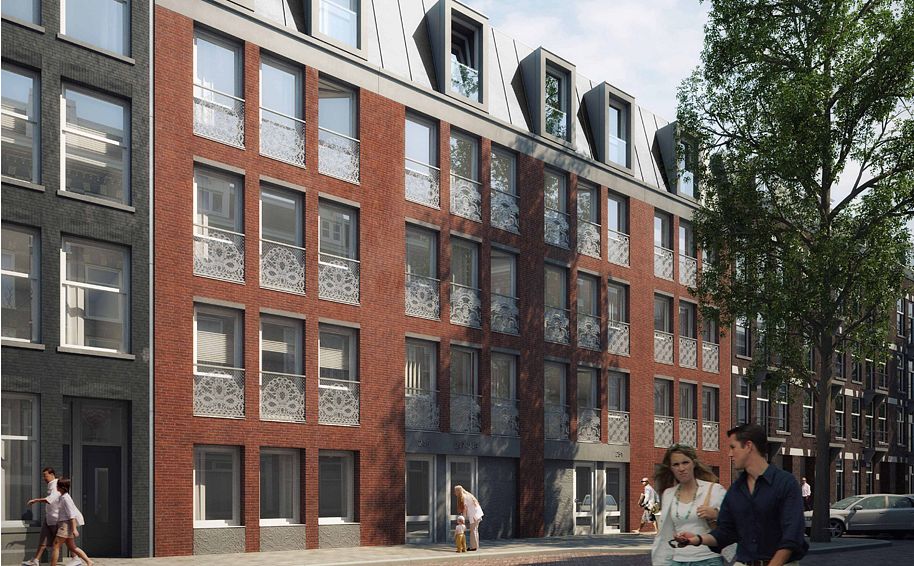 Gele Panden, Vrolikstraat 245-251, Derde Oosterparkstraat 44-46