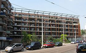 Gaesbeekstraat Tarwewijk, 56 koopwoningen, 69 huurappartementen, 11 koopappartementen