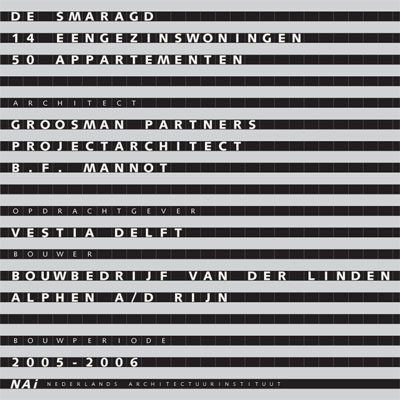 De Smaragd, 14 eengezinswoningen, 50 appartementen