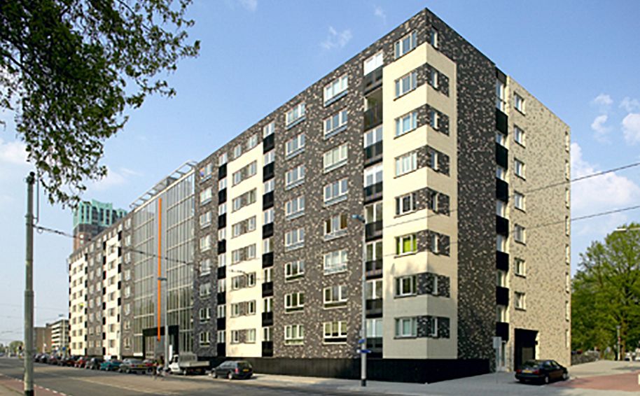 Stadssingel, 191 appartementen met wijkbibliotheek