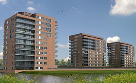De Uitkijk, 3 woontorens, 126 appartementen
