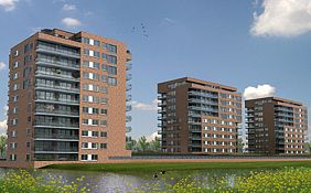 De Uitkijk, 3 woontorens, 126 appartementen