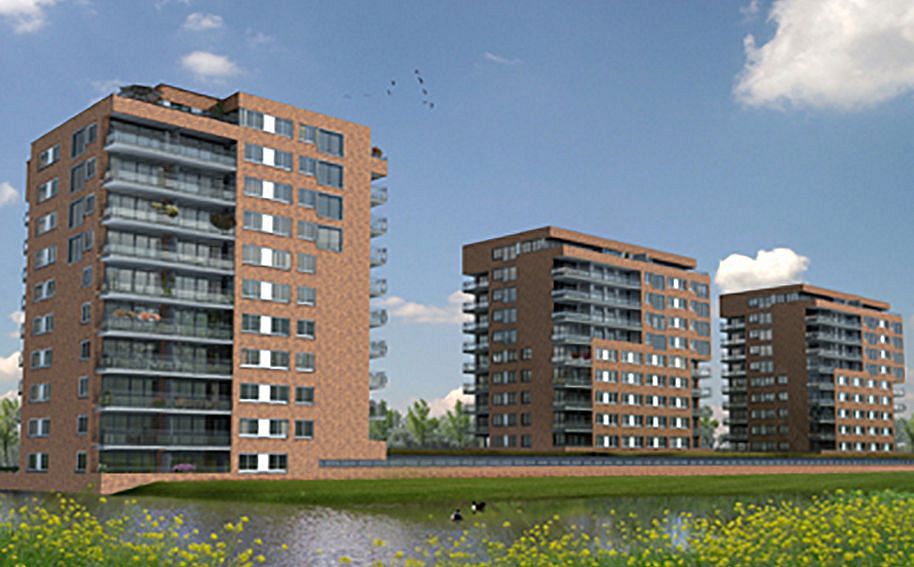 De Uitkijk, 3 woontorens, 126 appartementen