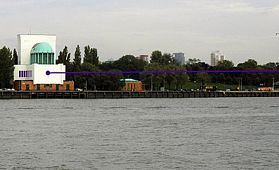 Maastunnel en Gebouwen Noordzijde